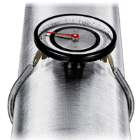 Tel-Tru Pipe Surface Thermometer, Spring Held